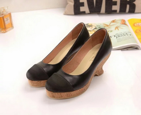 CHANEL Shallow mouth Block heel Shoes Women--034